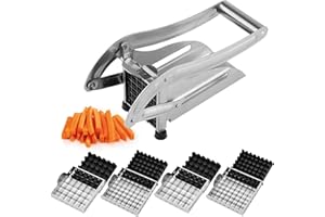 Yusheng Coupe-Frites,Pommes Terre Manuelle | Hachoir à oignons et Pommes Terre Manuel qualité Commerciale Life, Parfait pour la préparation des Aliments