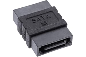 InLine 12905 Adattatore SATA, Nero