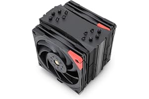 Thermalright U120EX REV.4 Black CPU Air Cooler, 6 Heat Tubes, TL - B12 Extreme PWM fan CPU Cooler, RPM 2150 RPM, para AMD AM4 AM5 / Intel 17XX/ 1150/1151/1155/1200/2066, lga 1700, PC cooler