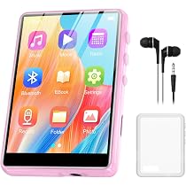 Lecteur MP3 Bluetooth 5.3 64Go - Écran 1.5" Couleur, Radio FM, Podomètre - Sport