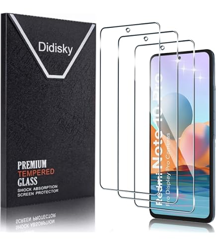 Pack De 2 Films De Protection D'Écran Clair Pour Xiaomi Redmi Note 10 Pro - NEUF Dipos