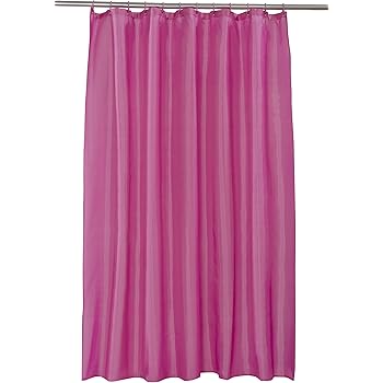 Vibrant Fuchsia Pink Shower Curtain 180cm X 180cm Includes Rings