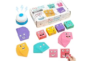 71NMLY Wooden Face-Changing Magic Cube Game, 3D Puzzle Building Blocks, Educational Montessori Toy, Family Game for Kids, Birthday Gift, Camping