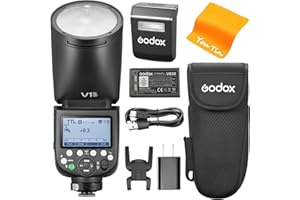 Godox V1Pro-S V1 Pro S TTL Flash D'appareil Photo pour Sony, Godox V1-S Mis à Jour, 2,4G HSS 1/8000s Li-ION 76Ws Flash à Tête Ronde, Innovative Flash Externe SU-1, V1Pro pour Les Appareils Photo Sony