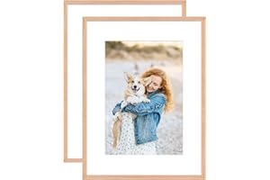 ATOBART OAK Wood Picture Photo Frame,Compatible with 30x40cm(12x16inch) and 21x30cm(A4) images for High Definition Wall Mounting in Living Room,Bedroom,Gallery,Set of 2