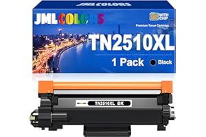JMLCOLORS TN2510XL Toner Cartridge-3000 Pages Compatible with Brother TN2510 TN-2510XL for Brother DCP-L2620DW L2627DW L2660DW HL-L2400DW L2400DWE L2445DW L2447DW MFC-L2800DW L2835DW L2860DW (1 Black)