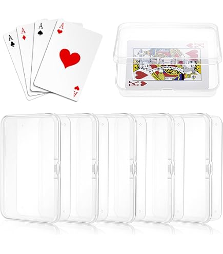 Lot De 4 Boîtes De Rangement Pour Cartes – 10,2 X 7,2 X 2,5 Cm, Plastique Transparent, 60 Cartes Sans Pochette
