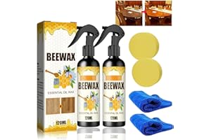 HIDRUO Natural Micro-Molecularized Beeswax Spray, Beeswax Spray Furniture Polish And Cleaner, Molecularized Beeswax Wood Cleaner Spray, Furniture Polish Spray (2PCS)