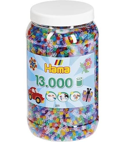 Hama Midi Bügelperlen 207-05, Rot, ca. 1.000 Stück, 5,0 mm - Hama
