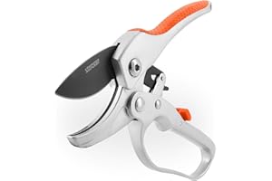 ‎STOCKER STOCKER - Ratschenschere 18 - Ergonomische Kraftsparende Astschere, 18cm, Ø Schnittdurchmesser 25mm, Aluminiumgriffe, Ideal für Garten- und Obstbaumpflege