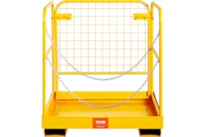 BESTEQUIP VEVOR Wózek widłowy męski kosz 91 x 91 cm, klatka bezpieczeństwa, 91 x 91 cm