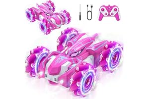 BAHAGULY Remote Control Cars Kids Toys, Toys for 6-10 Year Old Boys Girls Gifts Rc Car Boys Toys age 3-10 Monster Truck Toys Car Gifts for 3-10 Year Old Boys Girls Toys Birthday Presents - Pink