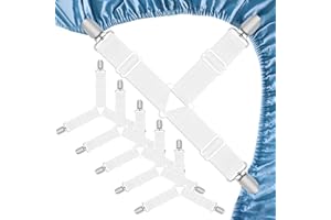 Kzouenzu Elastici Per Lenzuola [5 Pezzi], Clip Lenzuola Triangolari Regolabili, Per Fissare A Lenzuolo, Materasso, Divano, Asse Da Stiro