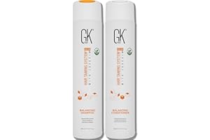 GK HAIR Global Keratin Balancing Shampoo and Conditioner Sets (300ml/10.1 Fl Oz) pour le nettoyage en profondeur des cheveux gras et colorés pour hommes et femmes