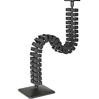 Kabelführung eckig Kuba Slim Line Länge:1260 mm Kabelschlauch Made in Germany (Schwarz)