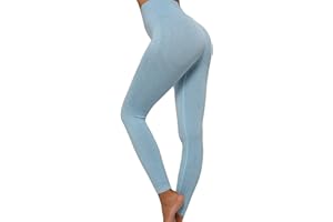 Merlvida Cintura Alta Leggins Deportivos Mujer Push Up Elástico Leggings Mujer Sin Costuras Mallas Deporte Mujer Slim Mayas Deportivas Control de Barriga Ropa Deportiva Pantalones Mujer Yoga Fitness