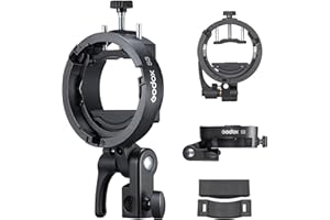 ‎GODOX Godox S3 uchwyt do lampy błyskowej Bowen mocowanie typu S do GODOX V1PRO V100 V860III TT350 AD100 AD200 AD200Pro AD300 Speedlite Flash