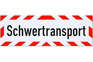 ‎LOHOFOL Magnetschild Schwertransport | Schild magnetisch | mehrere Größen lieferbar (65 x 20 cm)