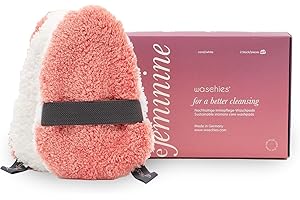 ‎WASCHIES Waschies „pureFeminine“ Intimwaschpads – 2er-Set – sanfte Reinigung für empfindliche Haut im Intimbereich - pH-neutral & hypoallergen - waschbar, wiederverwendbar & nachhaltig