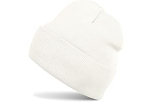 styleBREAKER Kinder Beanie Strickmütze mit breiter Krempe, Feinstrick Mütze doppelt gestrickt, Kindermütze 2-5 Jahre 04024030