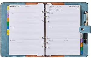 YHH Dziennik akademicki 2025-2026, format A5, zakładki miesięczne, kieszonkowe i szlufka na długopis, dodatkowe notatki, kontakt, do wielokrotnego napełniania, planer tygodniowy i miesięczny, osobisty