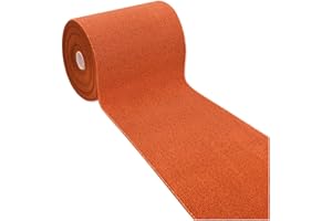 emmevi Tappeto Cucina Tinta Unita Antiscivolo Lavabile Passatoia Asciugapassi Ingresso Entrata 57X135 ARANCIONE
