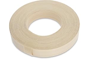 WoodPress® 15mm Real Maple Wood Iron-On Edging – 7.5m Roll – Pre-Glued Wood Veneer Tape for Easy DIY Application – Will Cover the Edge of a Standard MDF Panel
