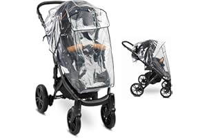 BABYTOOLS Parapioggia Passeggino Universale (100% MADE IN EUROPE) Parapioggia Ovetto Universale con FINESTRA DI CONTATTO - Parapioggia Carrozzina Universale compatibile con Peg Perego, Chicco, Inglesina
