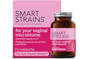 SMART STRAINS Probiotics for Women - Clinically Proven Live Bacteria for Women's Intimate Flora, Formulated by The Gut Health Doctor| 5 Billion Bacterial Cultures | Vaginal Probiotics 30 Capsules