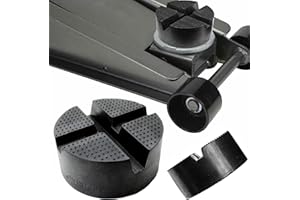 AUTOXBERT Auto Universale Tampone in Gomma per Cric Martinetto Ponte Sollevatore Cric Adattatore in Gomma Robusto e Antiscivolo Accessorio