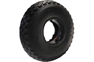 KETOBARROW Universal 3.00-4 Tyre and Innertube for Replacement 10 Inch Wheelbarrow Tyre and Inner Tube for Inflatable Wheelbarrow, Trolley, hand truck or Cart Wheels 260x85 4 Ply