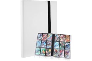 SENBEEDA Album na karty kolekcjonerskie, 9 kieszeni, album kolekcjonerski, segregator na karty o pojemności 360, teczka kolekcjonerska, uchwyt na karty MTG Magic, Fortnite, Yu-Gi-Oh, Match Attax