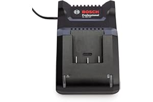BOSCH Original AL3620CV Ladegerät (Version zum Laden: Bosch 36V-Li Batterien für Rotak Akku-Rasenmäher) mit Stanley KeyTape (Bild gezeigt)