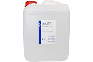 ‎SANISMART Aqua Dest Laborwasser destilliertes Wasser verschiedene Größen, Größen:5 L