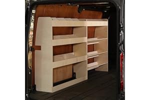 Vanify - Kompatibel mit Ford Transit Custom L2 2012+ Fahrzeugeinrichtung Fahrzeugregale, Werkzeugkasten und hinteres Regal