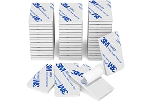 HOMMAND Double Sided Sticky Pads, 50 Pcs Sticky Foam Pads Heavy Duty, Extra Strong 3M Adhesive Foam Pads, 3M Sticky Pads, Waterproof Mounting Pads for Home Office Car School, Rectangle, White