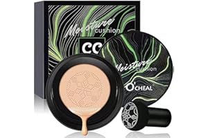 POMUROM Mushroom Head Air Cushion poduszka powietrzna w kształcie głowy grzybka, podkład w kremie CC, krem BB, korektor, Nude Make-UE, nawilżający, płynny podkład CC, trwały i idealny podkład