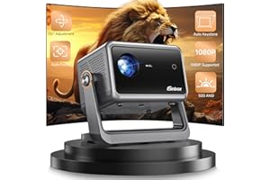 Mini Projector【Auto Focus & Keystone】Portable Projector 1080P Full HD Supported,iSinbox WiFi6 Bluetooth 135°Rotatable projector for bedroom,Outdoor Home Cinema Video Projectors for TV Stick/PS5