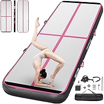 Tappetino Gonfiabile Per Ginnastica Artistica FBSPORT 10/20cm - Air Tumbling Track 2-6m Con Pompa