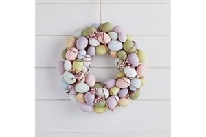 ‎LIGHTS4FUN Lights4fun Ostereier Osterkranz Osterdeko Innen Tischdeko Ostern Türkranz