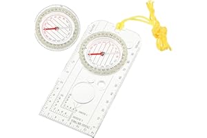 VOKMON Ranger Compass, Hiking Navigation Compass Boy Scout Compass Allround Navigation Compass Hiking Compass Camping Compass for Camping Hiking Outdoor Survival Navigation Carry-on Accessories