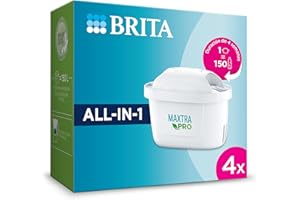 BRITA Cartucho de filtro de agua MAXTRA PRO All-in-1 pack 4 NUEVO - Recambio original BRITA que reduce las impurezas, el clor