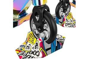 MANNICIX Universal Stunt Scooter Soporte, Soporte Patinete, Soporte Extra Estable para Garaje, Scooter Dos Ruedas para Scooters Pro Kick, Compatible con Ruedas Scooter 95 mm - 125 mm