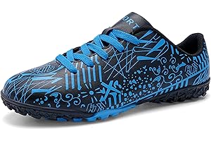 Sainilei Scarpe da Calcio Ragazzi FG/AG Professionale All'aperto Calcio da Scarpe Ragazzo TF Allenamento Bambini Teenage Scarpe Calcetto