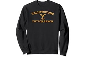 Y YELLOWSTONE Yellowstone Large Gold Dutton Ranch Logo Sweatshirt