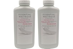 GENERIC Waitrose Pure Sensitive Fragrance Free Talcum Powder 250g - 2 Pack | Unscented Talcum Powder