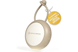 Schallwerk ® White Noise Machine Baby – Einschlafhilfe für Babys & Erwachsene mit weißem Rauschen, Naturgeräuschen & Mehr – Geräuschebox mit Nachtlicht & Timer – Tragbar & leise