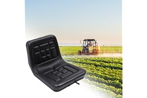 BURUIYOTEN Asiento de tractor, asiento de remolque, cortacésped, mini excavadora, asiento de excavadora, asiento universal para maquinaria de construcción, asiento universal para conductor