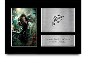 HWC Trading A4 Helena Bonham Carter Harry Potter Bellatrix Lestrange Geschenke gedruckt signiertes Autogramm Bild für Film-Fans