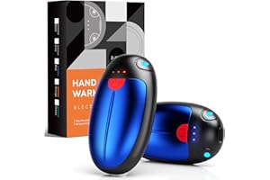 VTHW Hand Warmers Rechargeable 2 Pack, Electric Hand Warmers Reusable, USB Hand Warmer 20 Hrs Warmth 3 Levels Heat, Portable Pocket Handwarmers for Hiking Golf Raynaud's Arthritis